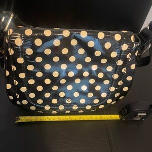 Kate Spade Black and Cream Polka Dot Shoulder Bag